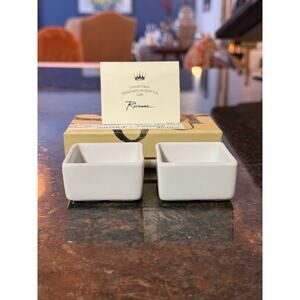 Rosanna “Savoir” Salt & Pepper Dishes – Porcelain Set NIB